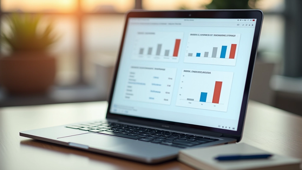 Dashboard ou ferramenta de acompanhamento de objetivos SMART com métricas visíveis
