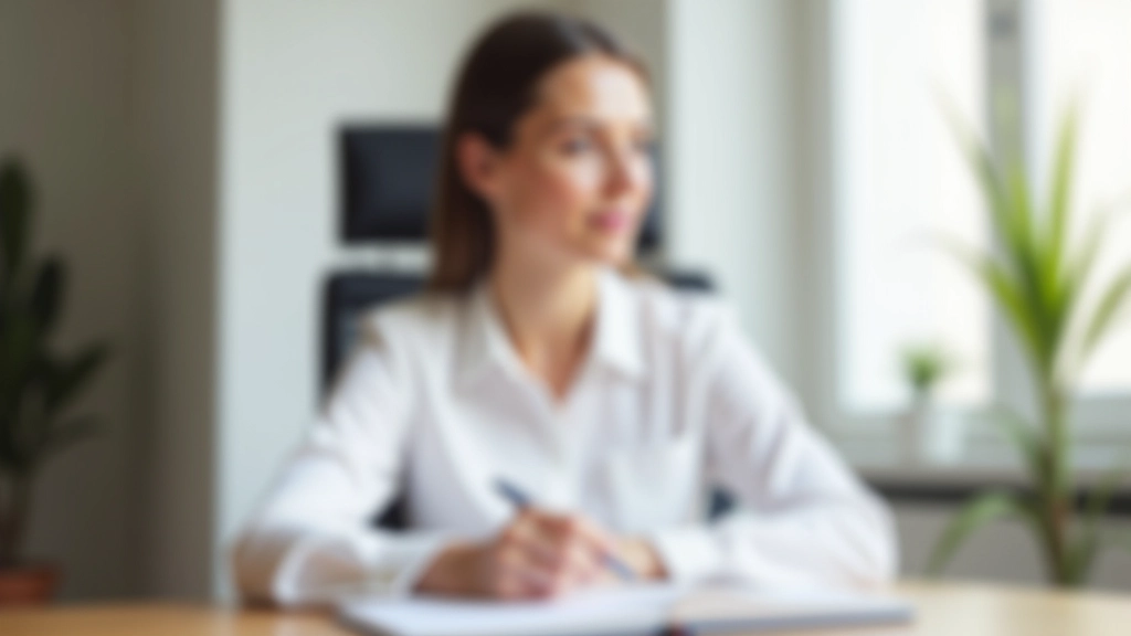 Pessoa preenchendo planilha de revisão trimestral com gráficos de progresso e anotações manuscritas